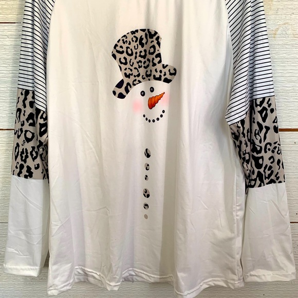 Snowman Print Jersey *NEW* Size XL - Picture 2 of 10